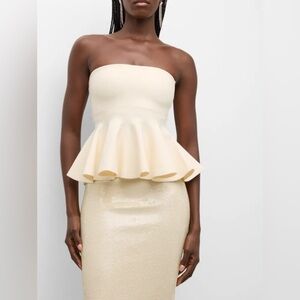 Authentic A.L.C.
Eliza Strapless Peplum Top size medium never worn